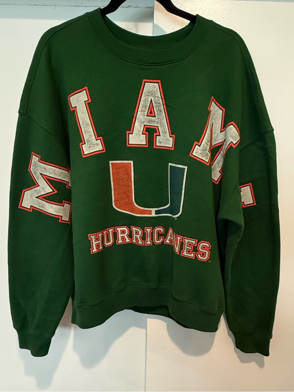 Hollister university of Miami Hurricanes Crewneck Sweatshirt
